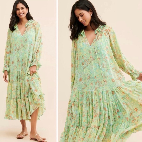 Free People Feeling Groovy Midi Dress size Large - Picture 10 of 10